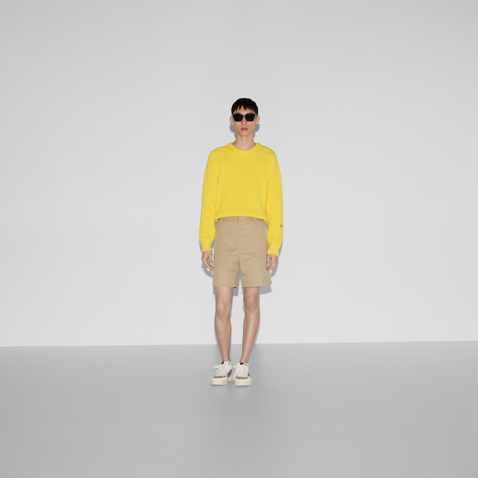 Double cotton twill shorts with Web