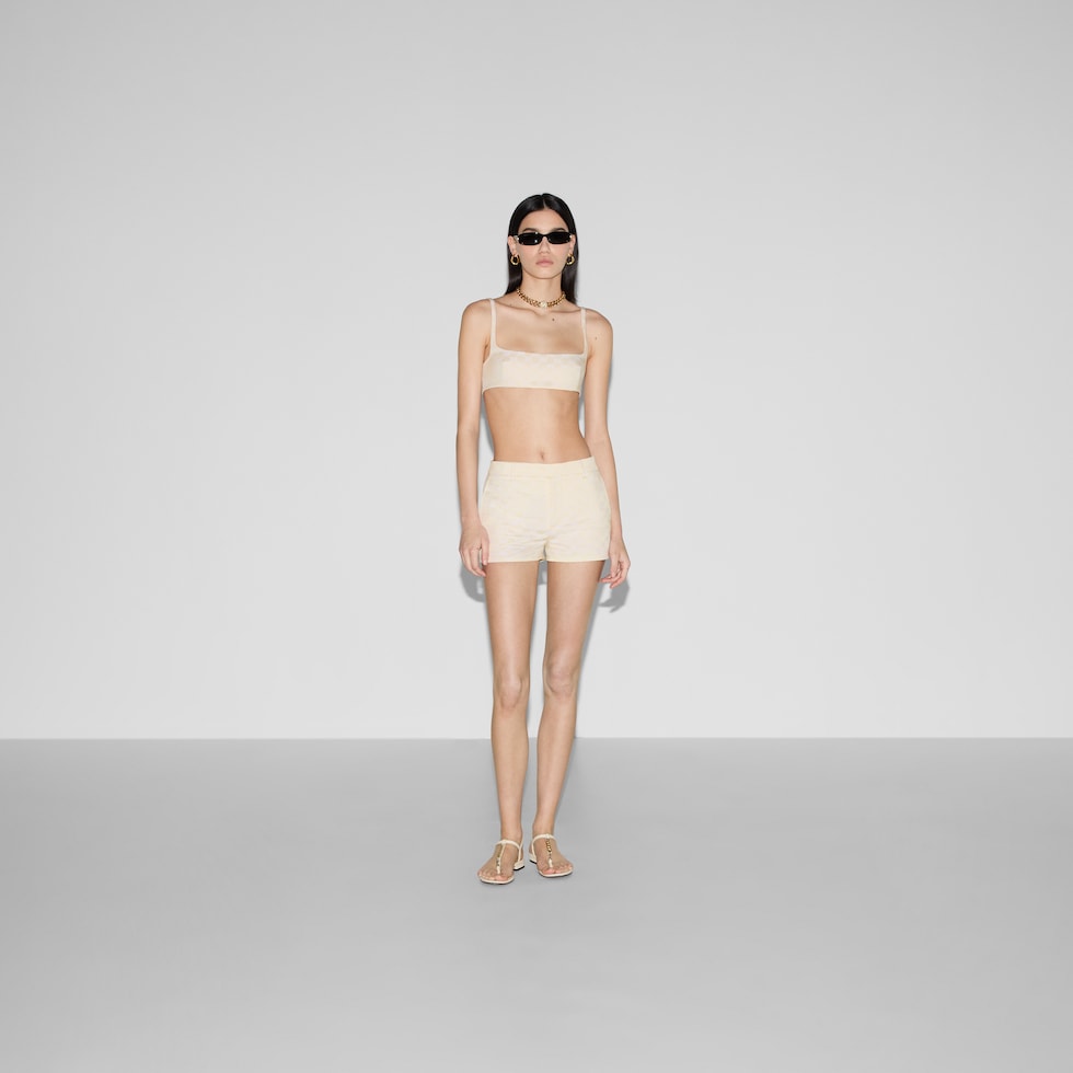 GG cotton gabardine shorts