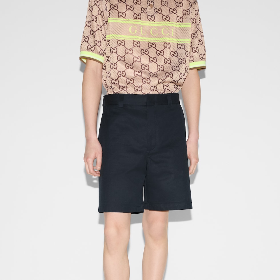 Double cotton twill short with Web