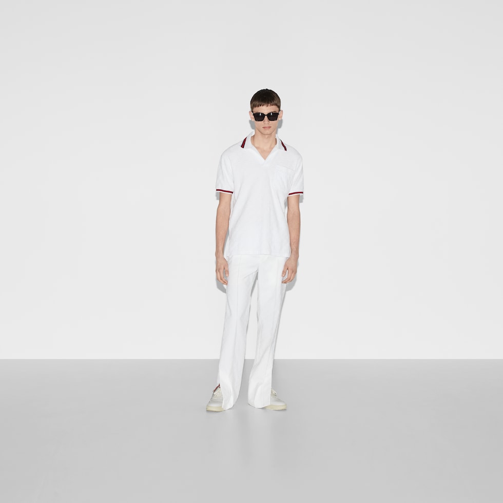 Poloshirt aus Frottee mit GG Motiv und Web