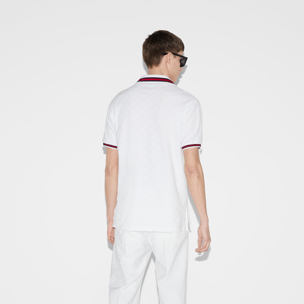 Poloshirt aus Frottee mit GG Motiv und Web