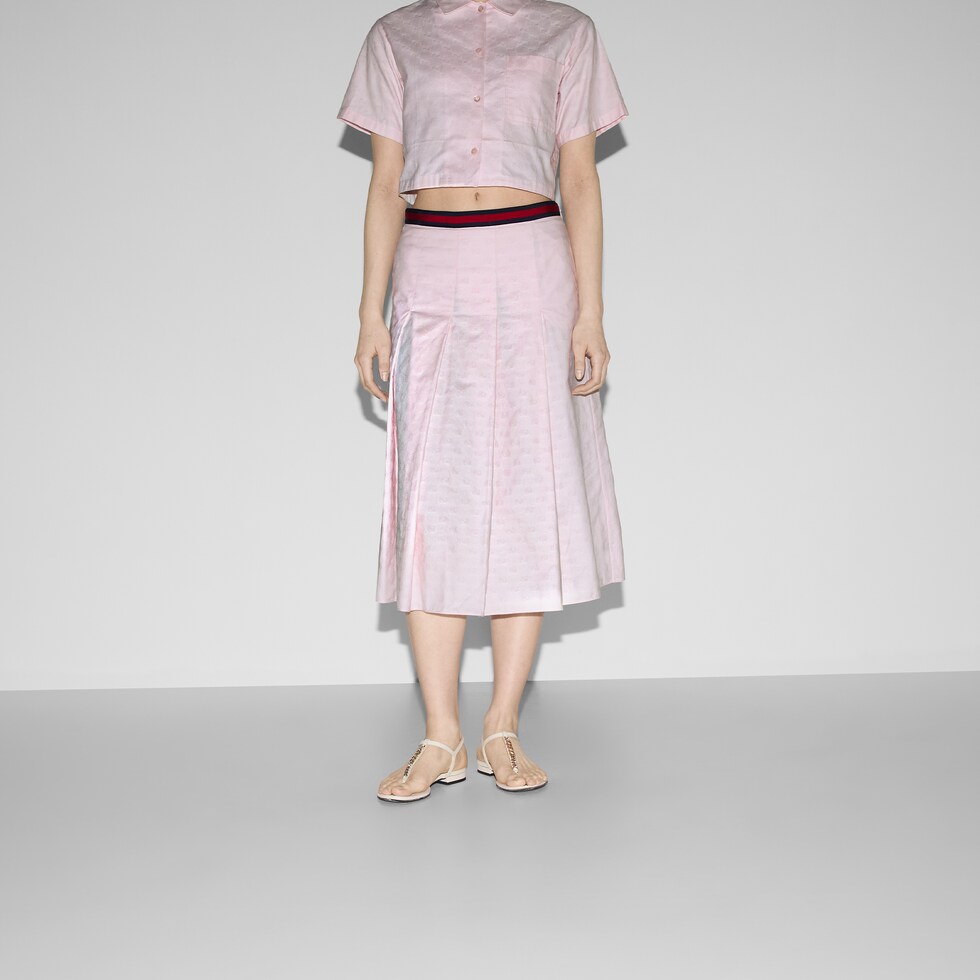 GG Supreme Oxford cotton skirt