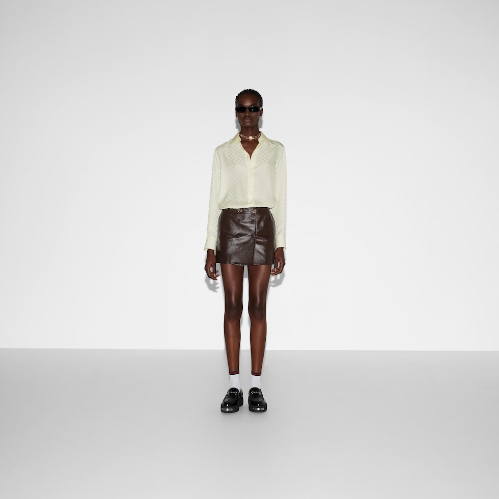 GG crêpe silk shirt