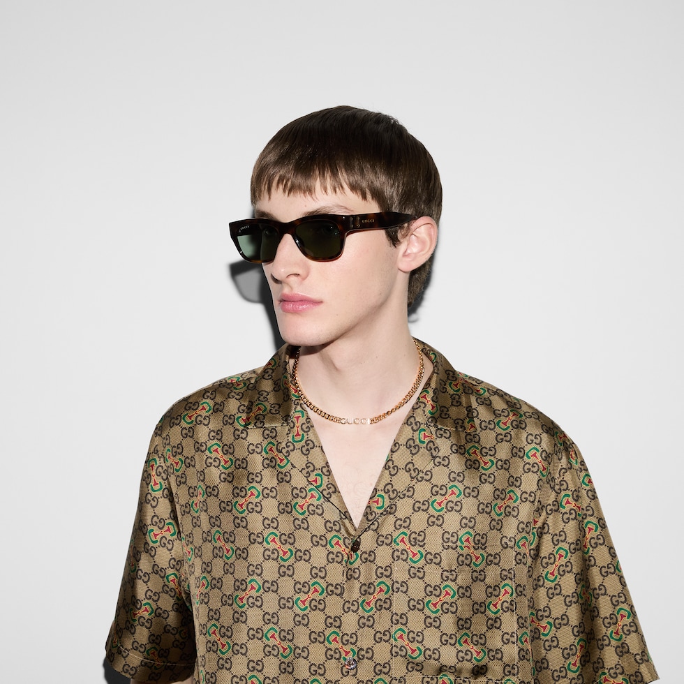 Rectangular frame sunglasses
