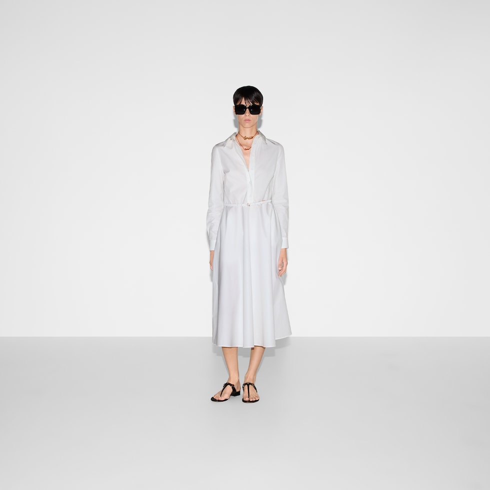 Cotton poplin dress