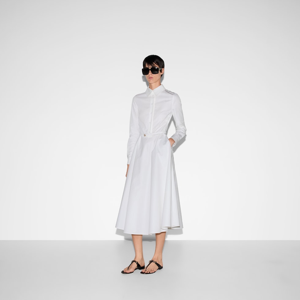 Cotton poplin dress