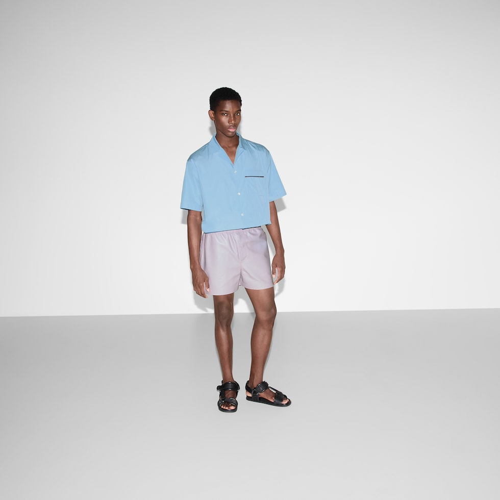 Regular fit cotton shirt with Web