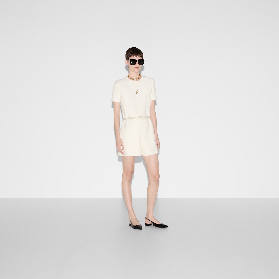 Wool bouclé jumpsuit