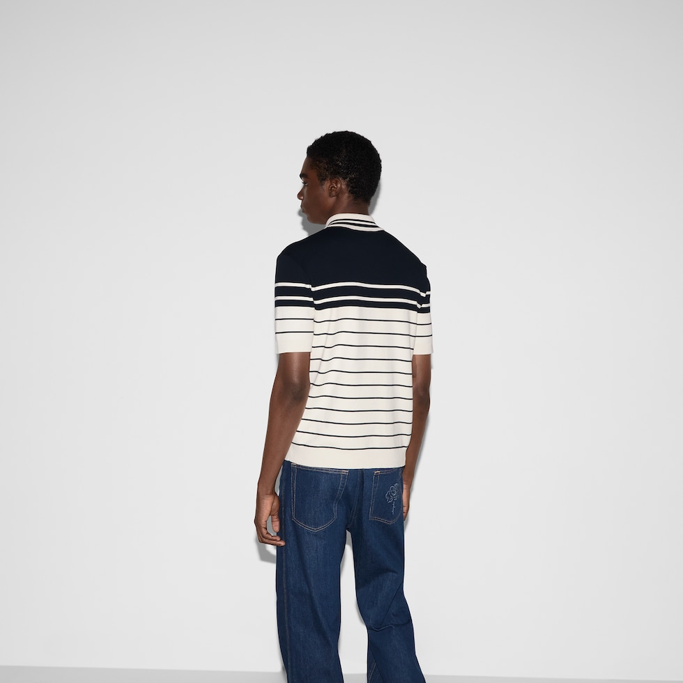 Cotton polo shirt with embroidery