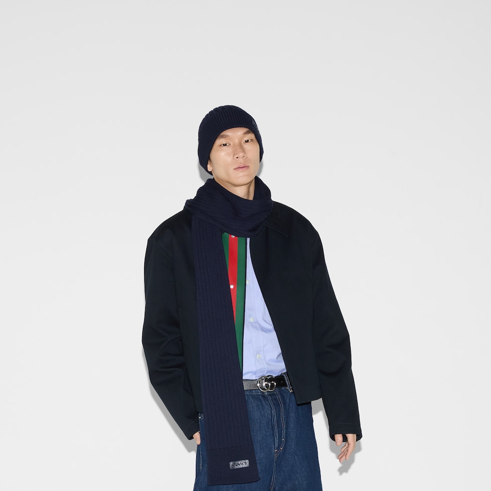 メンズ ニット帽：メンズ ウール ニット帽 | GUCCI® JP