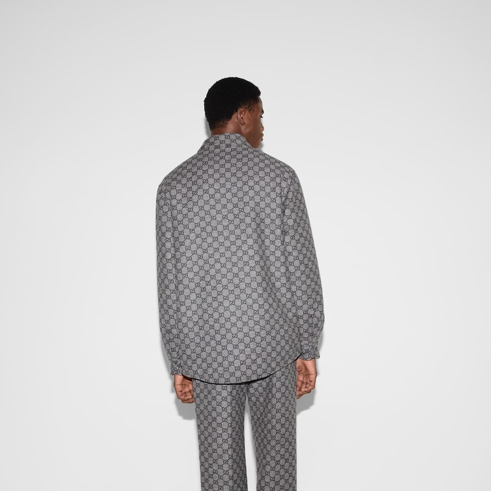 Overshirt in flanella GG