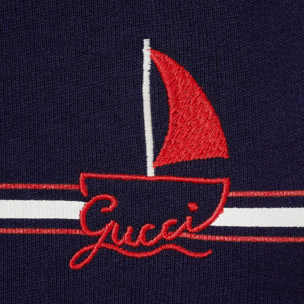 Baby embroidered cotton sweatshirt