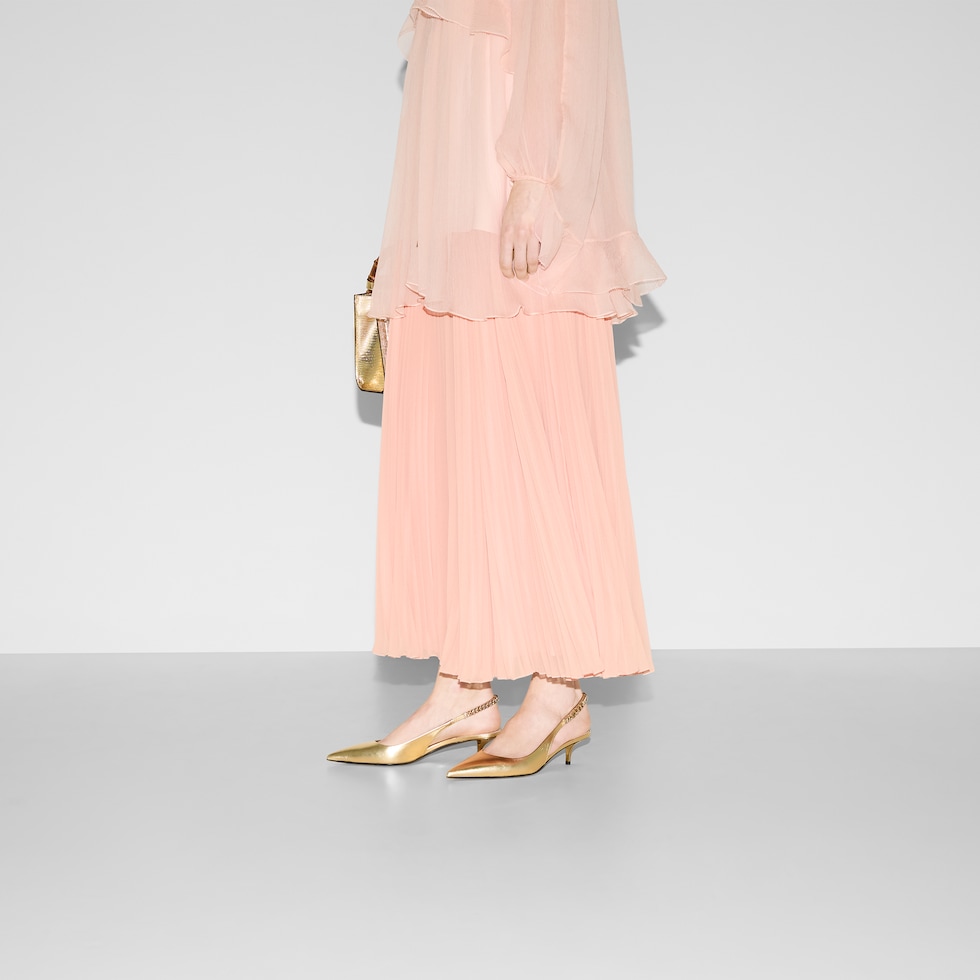Gucci Signoria Pumps mit Fersenriemchen