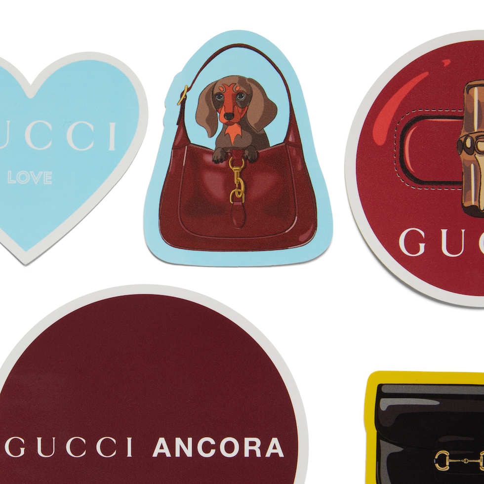 Gucci Handbags luggage stickers