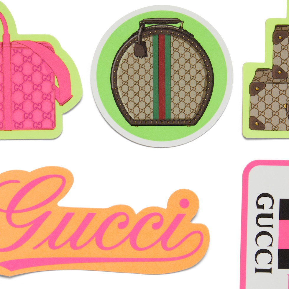 Gucci Valigeria luggage stickers