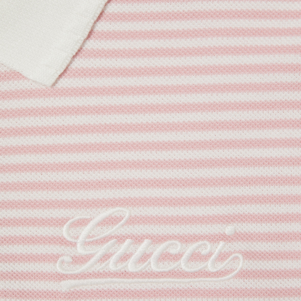 Children's embroidered cotton polo