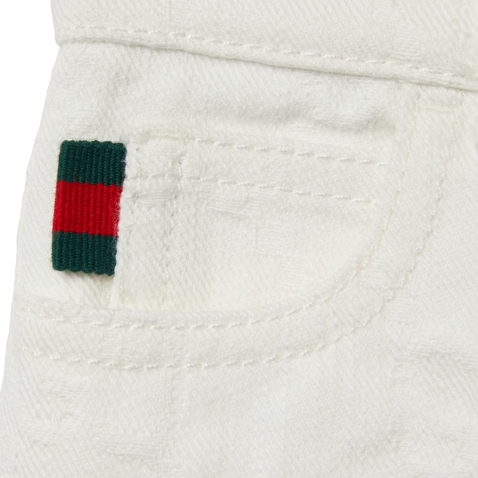 Baby GG denim shorts with Web