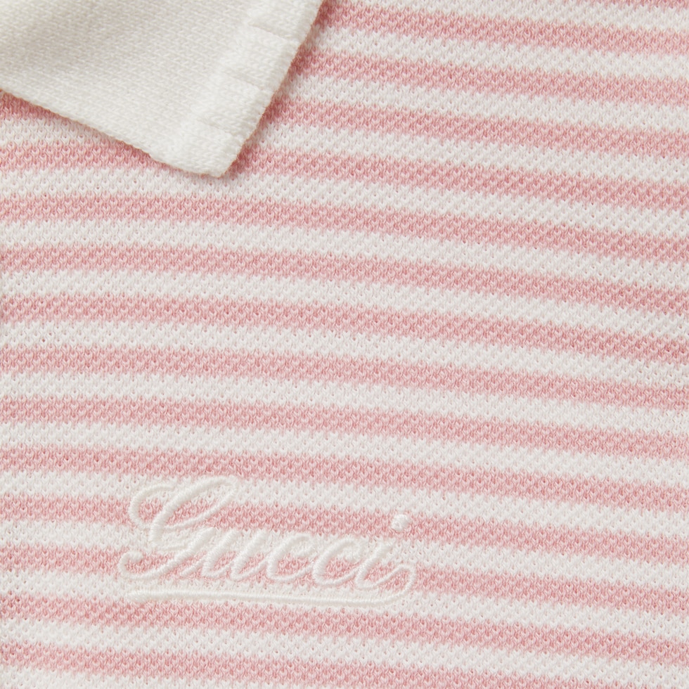 Baby embroidered cotton polo