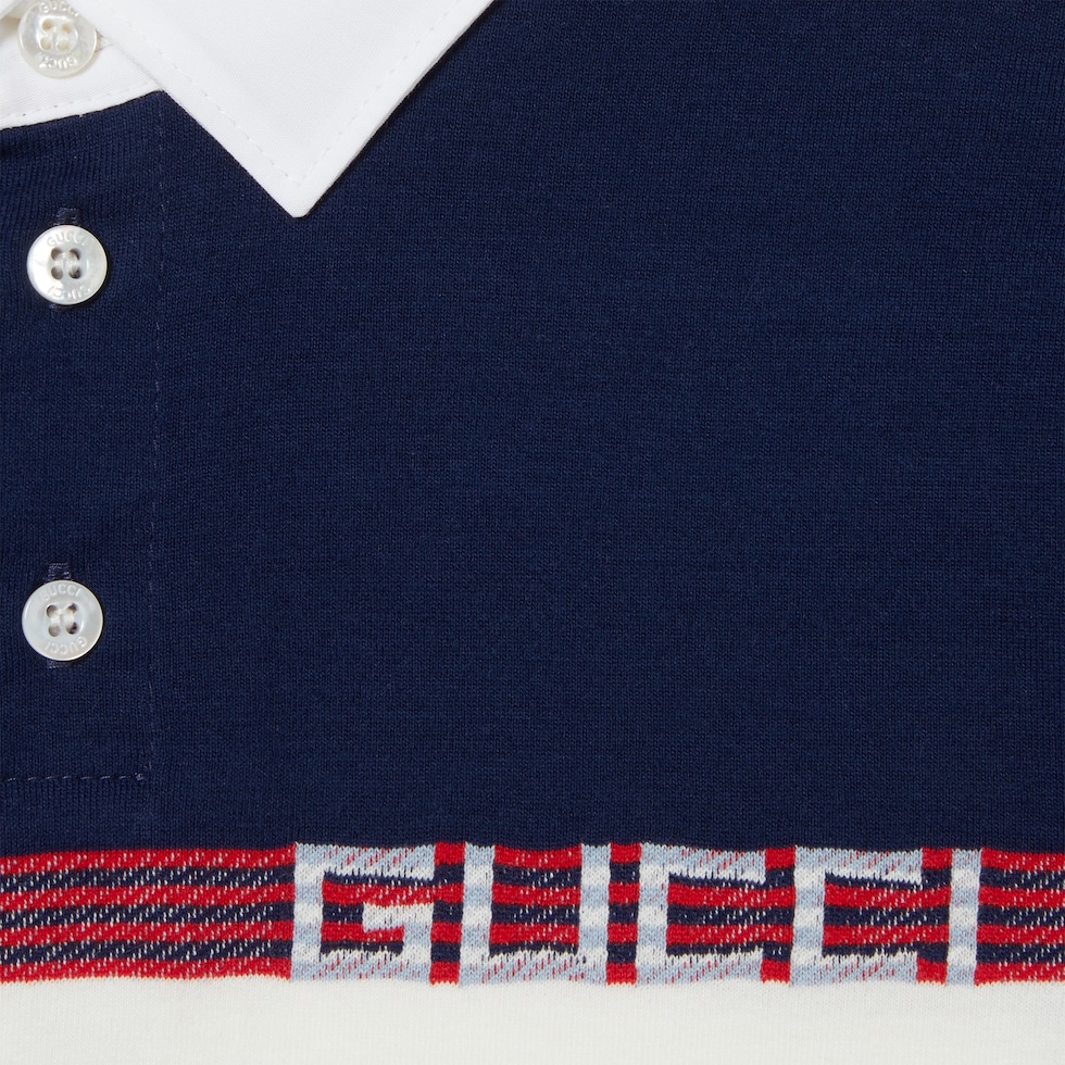 Kinder-Poloshirt aus Baumwolle mit Print