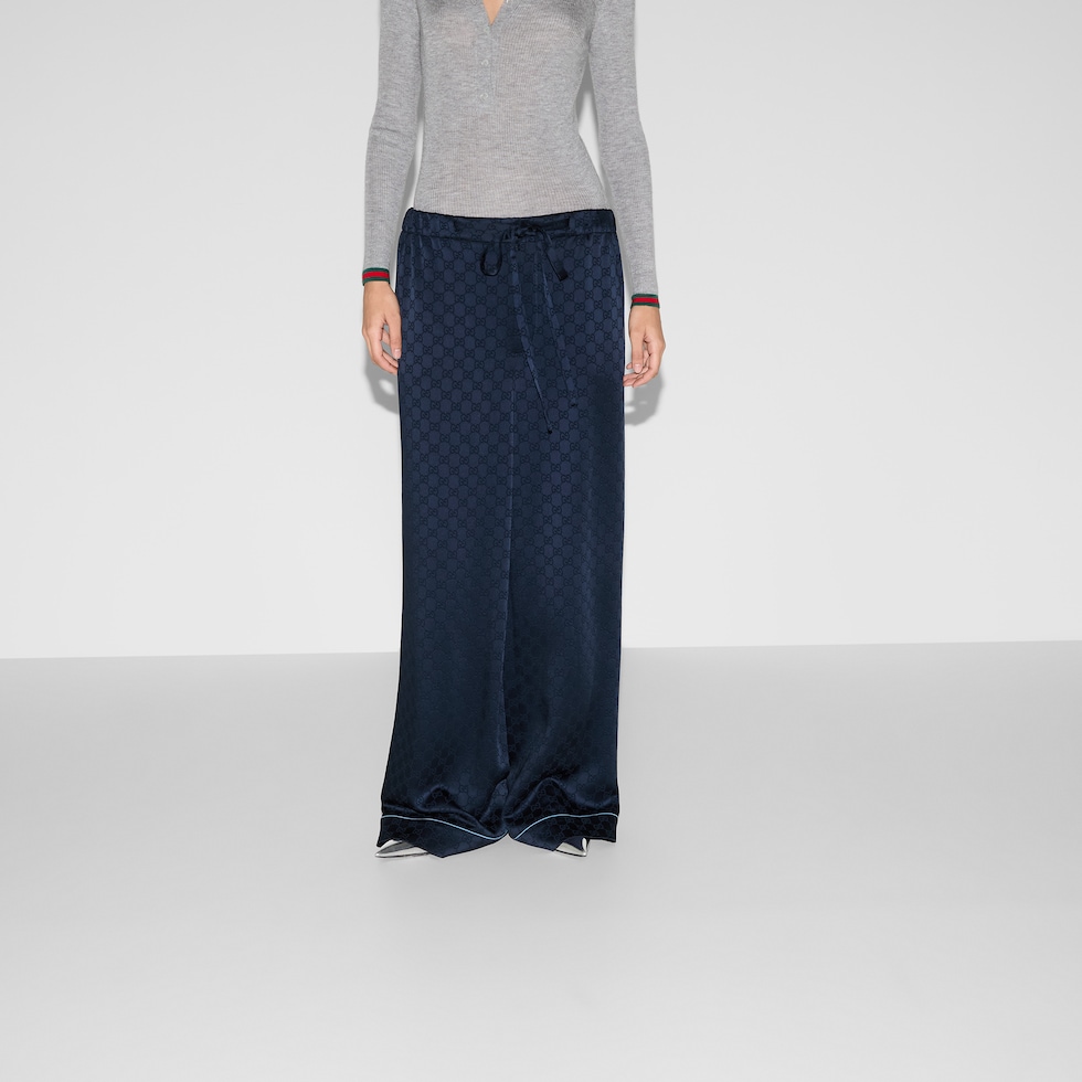 GG satin pants