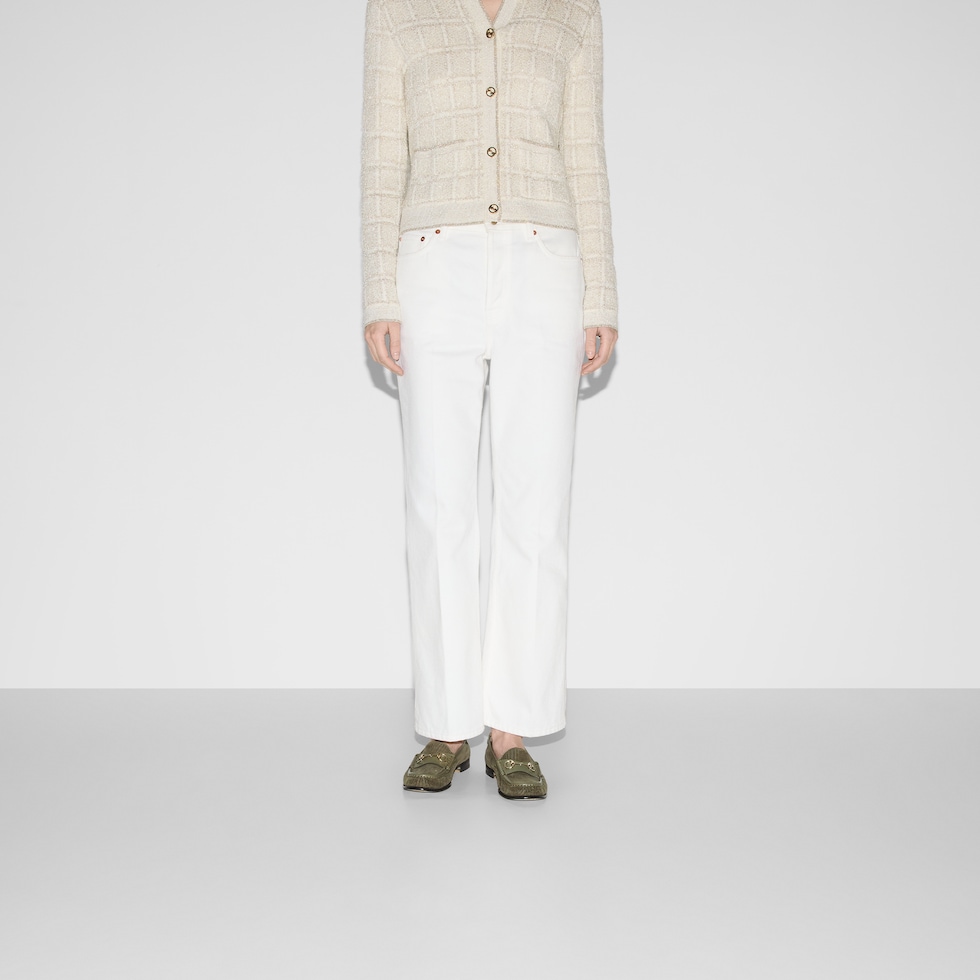 Straight fit denim pants