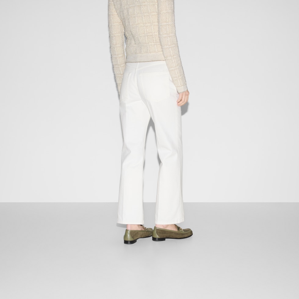 Straight fit denim pants