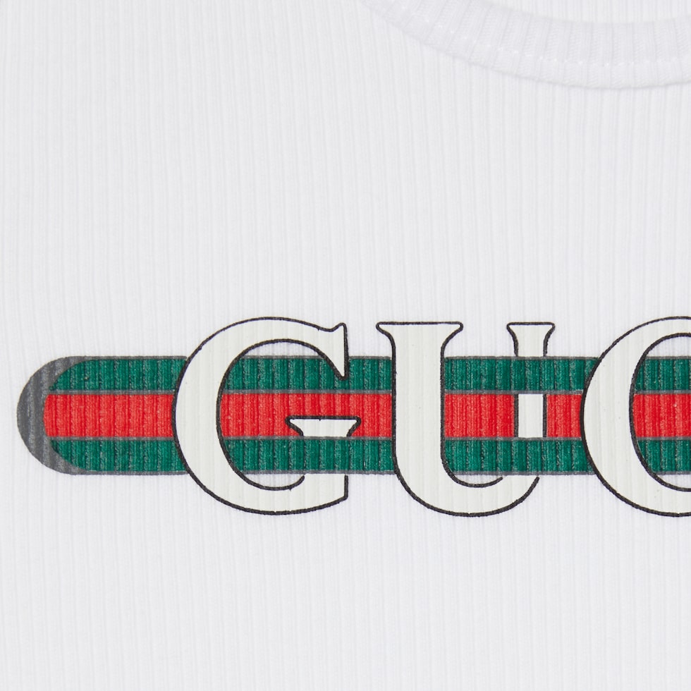 Children's printed cotton tank top