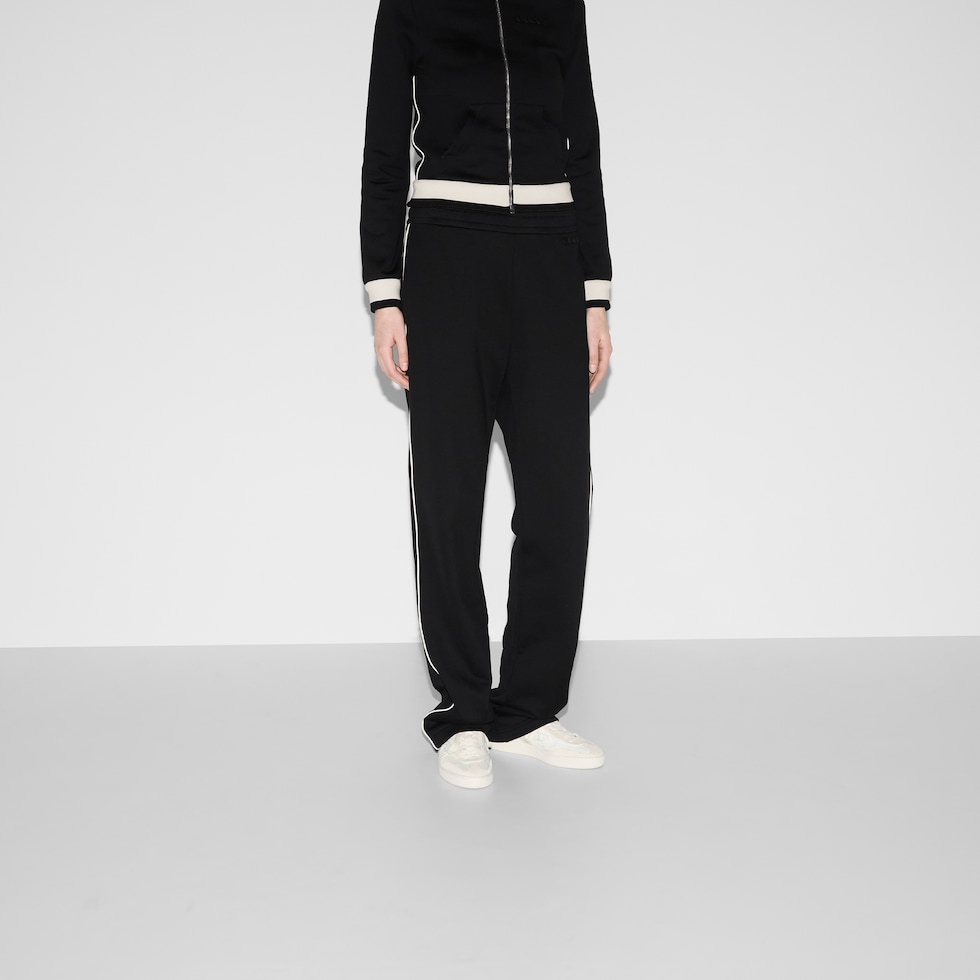 Cotton fleece jogging trouser
