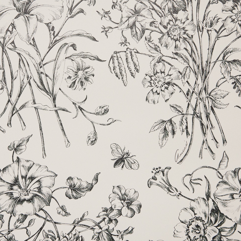 Flora Sketch print wallpaper