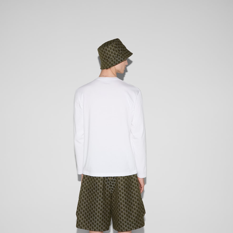 Long-sleeve cotton jersey T-shirt