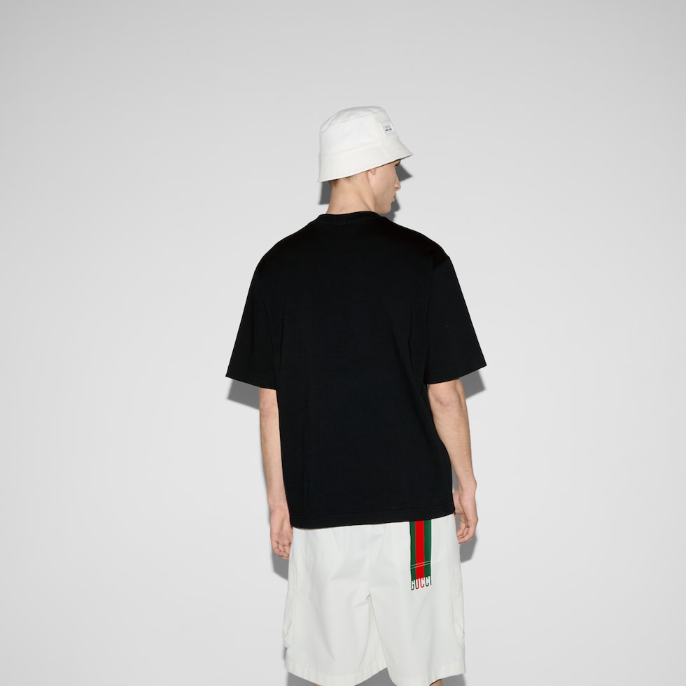 Cotton jersey T-shirt with print