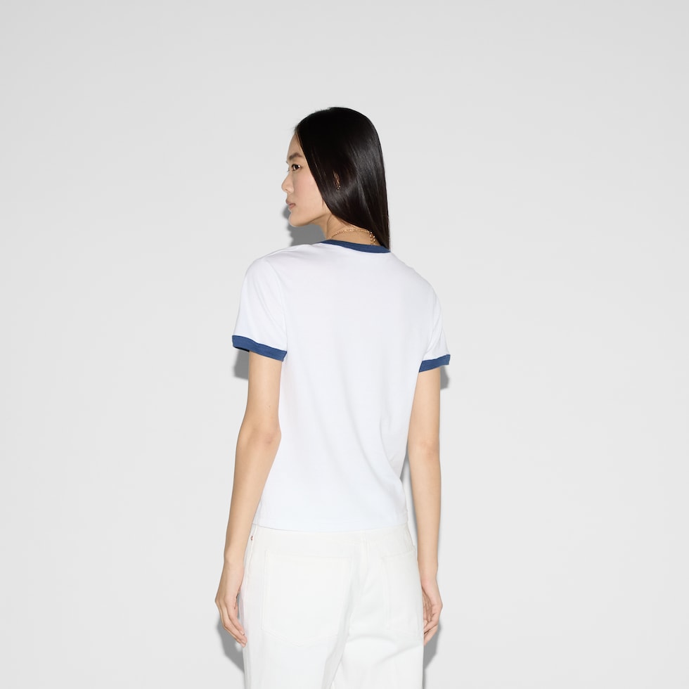 Cotton jersey T-shirt with print