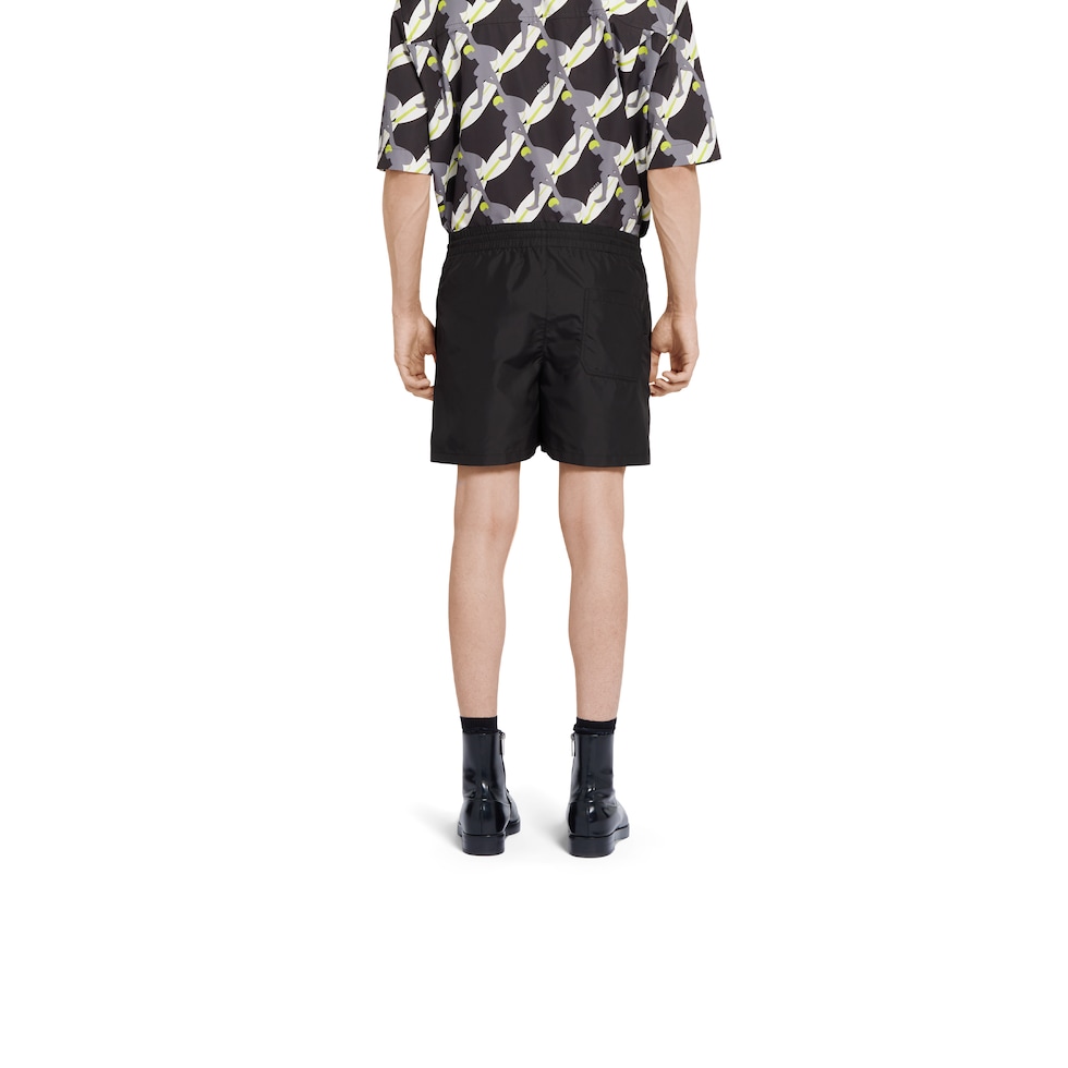 Technical poplin swim short