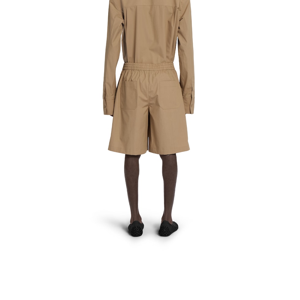 Cotton poplin shorts
