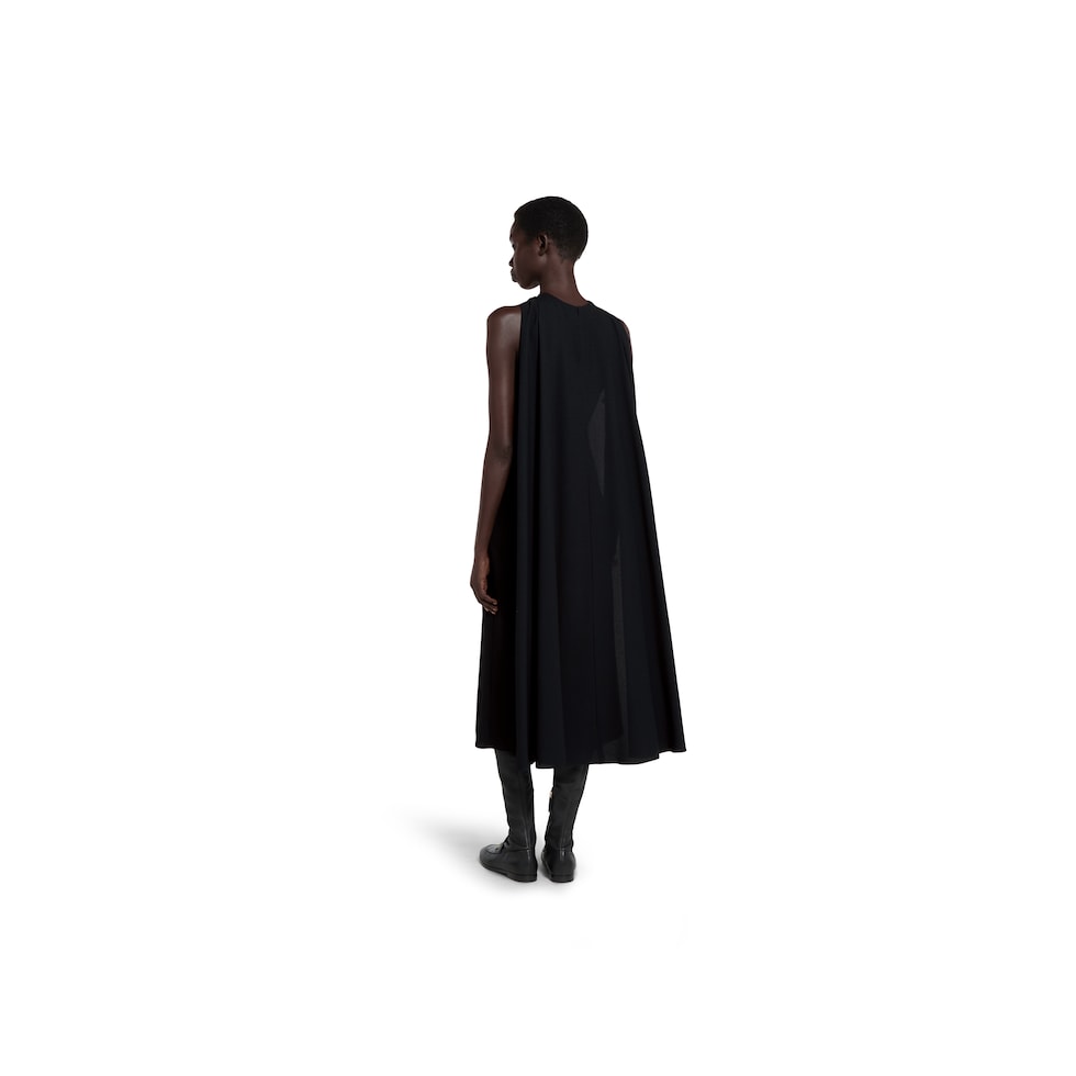 Vestido de noche de tejido de mezcla de acetato