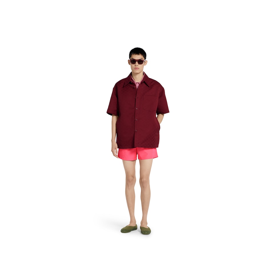 Technical poplin swim short