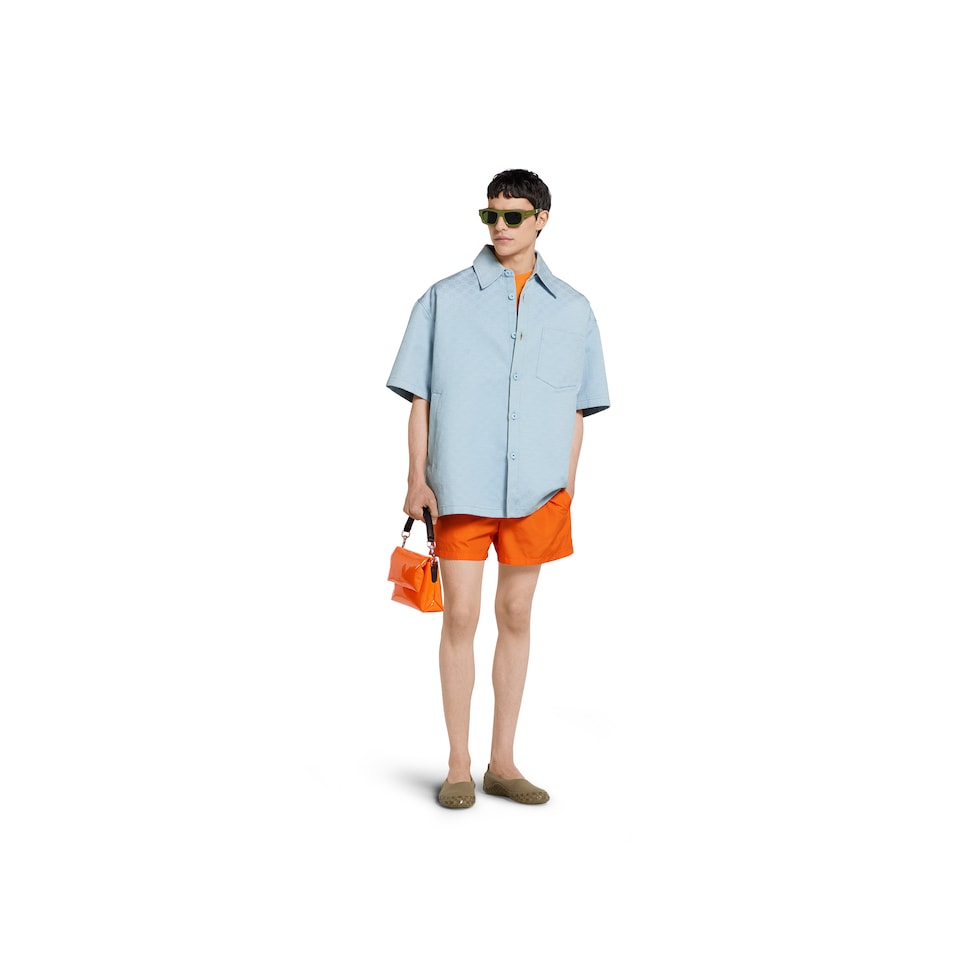Technical poplin swim short