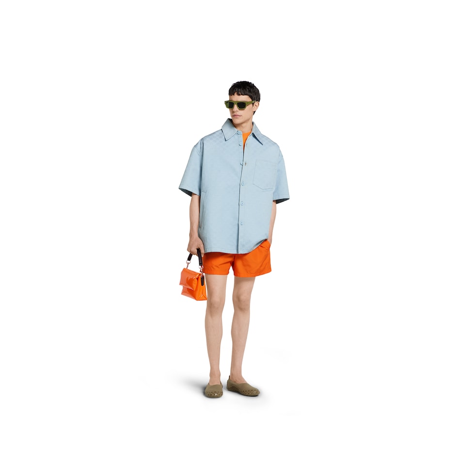 Oversize GG cotton shirt