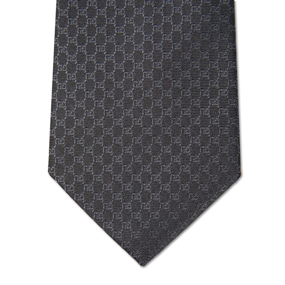 GG silk jacquard tie