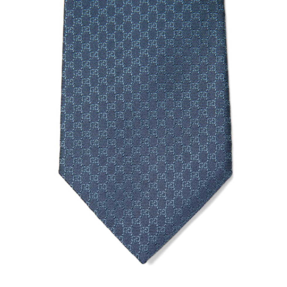 GG silk jacquard tie