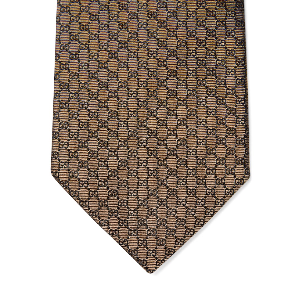GG silk jacquard tie