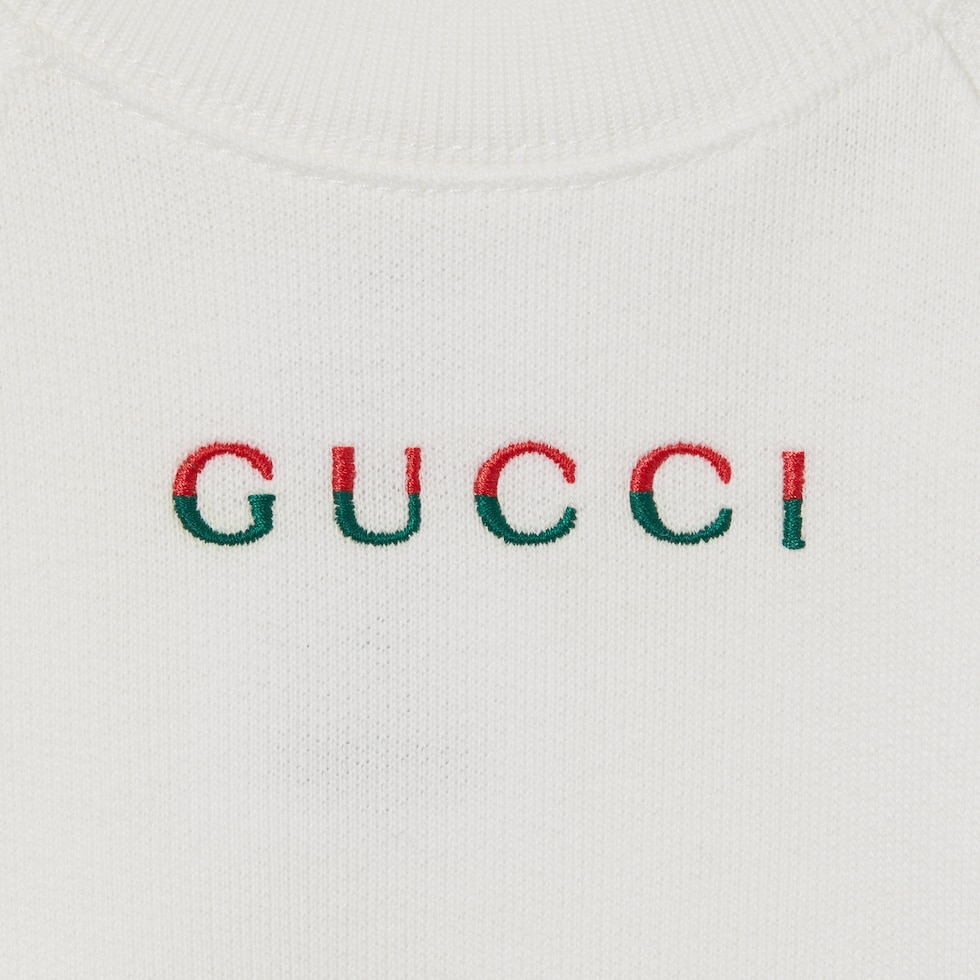 Baby cotton sweatshirt with embroidery