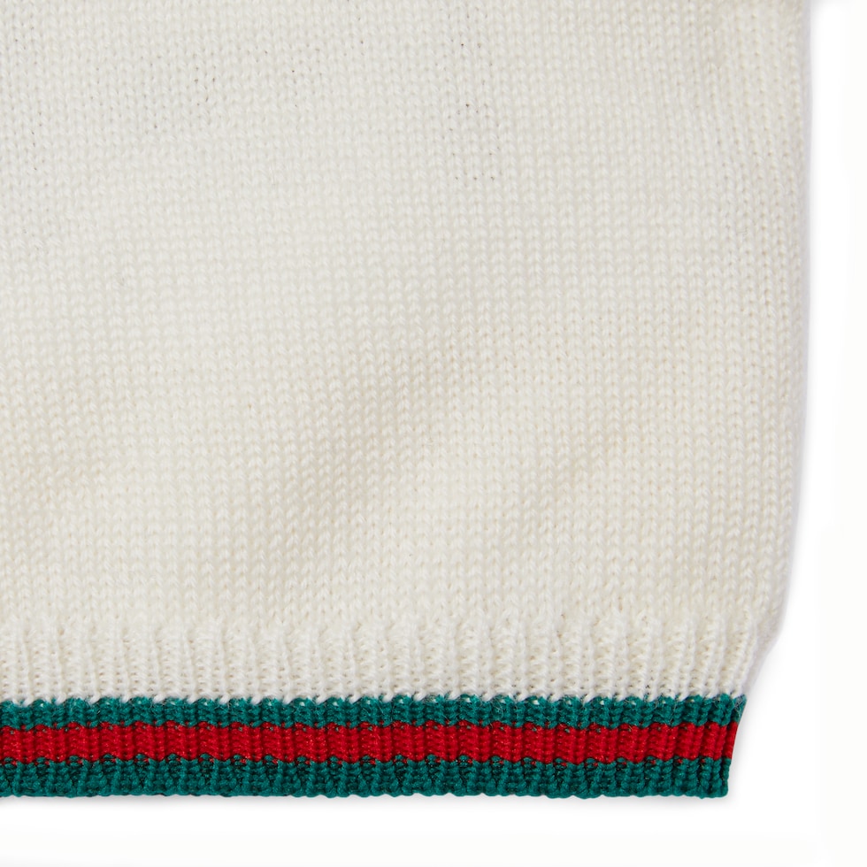 Baby wool sweater with Web