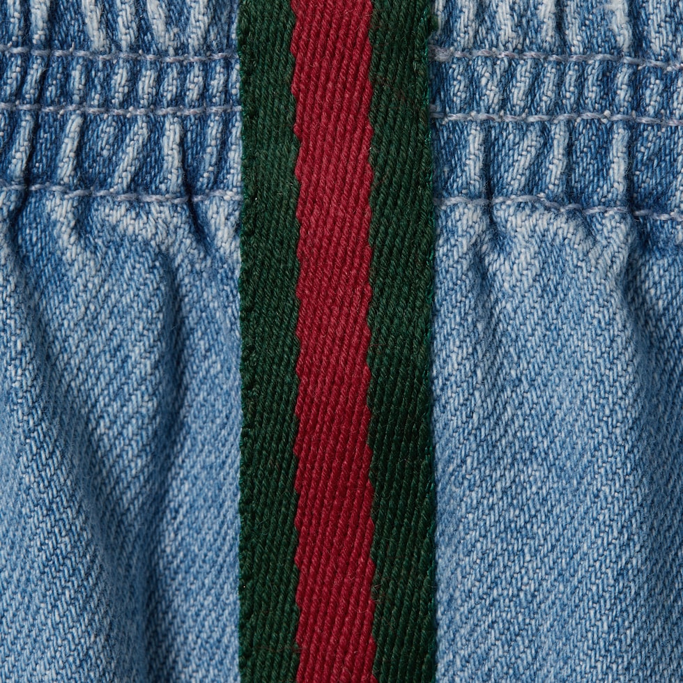 Baby denim shorts with Web