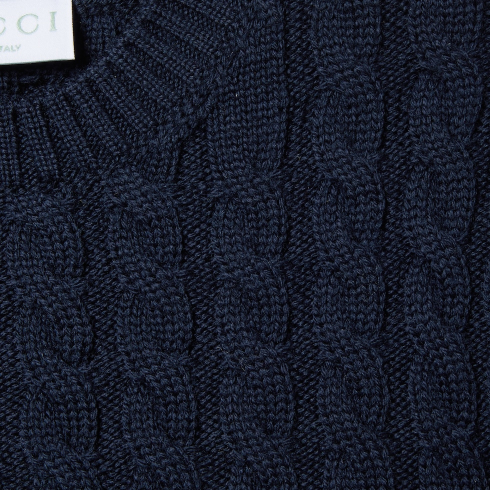 Children's wool sweater with Web
