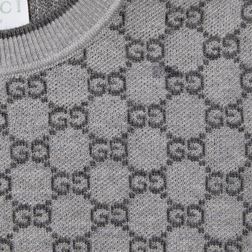 Children's GG wool jacquard sweater