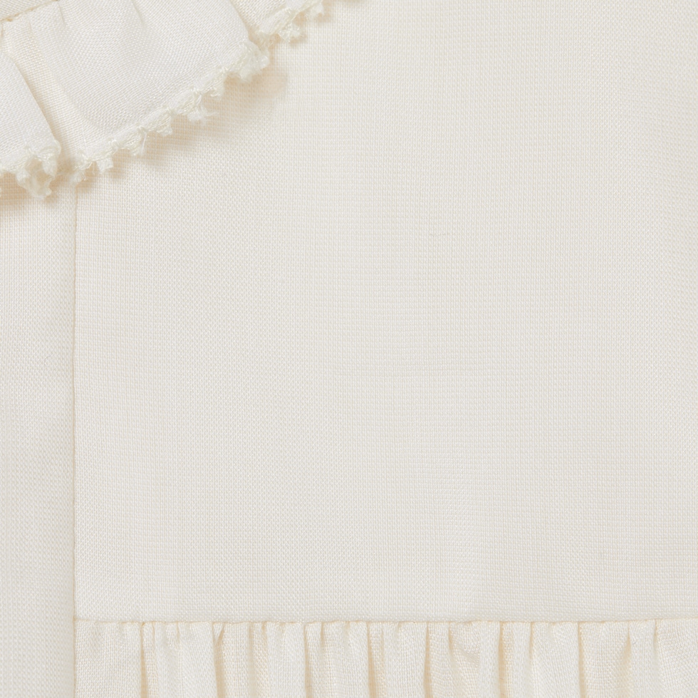 Baby embroidered silk cotton dress