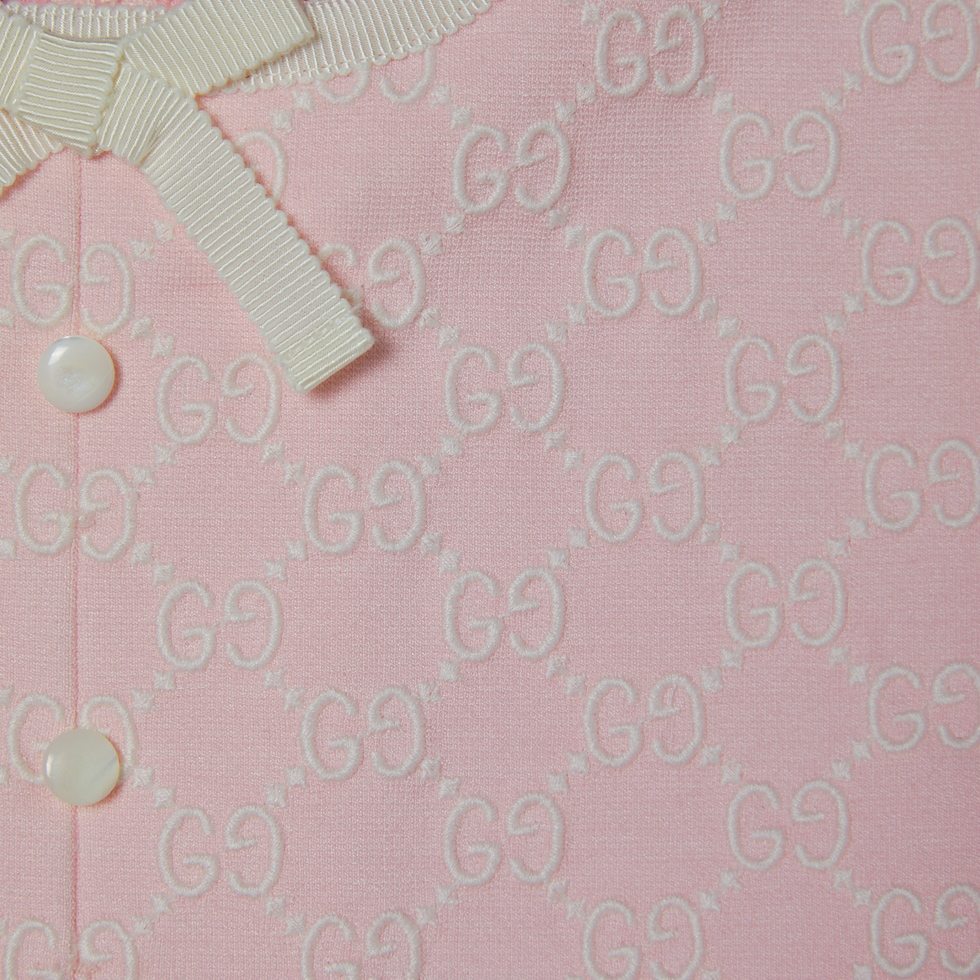 Children's embroidered cotton jersey dress