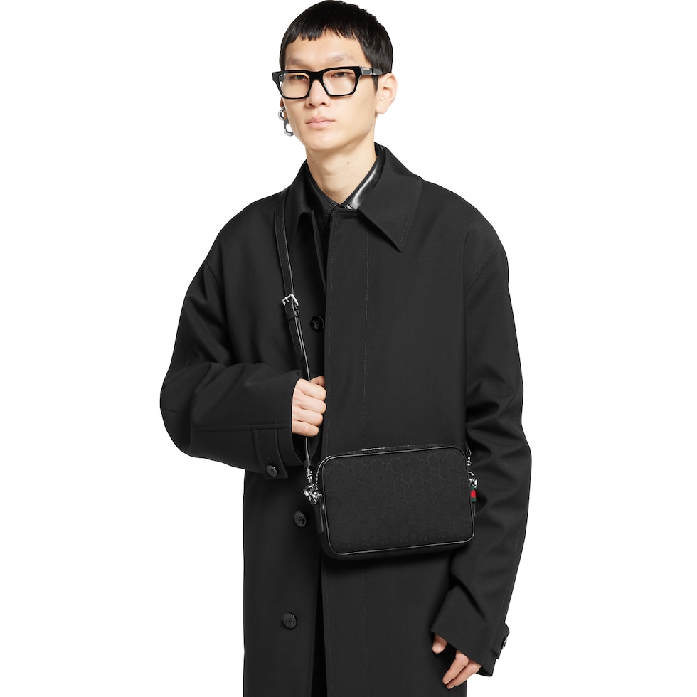 Sac à bandoulière en toile GG petit format