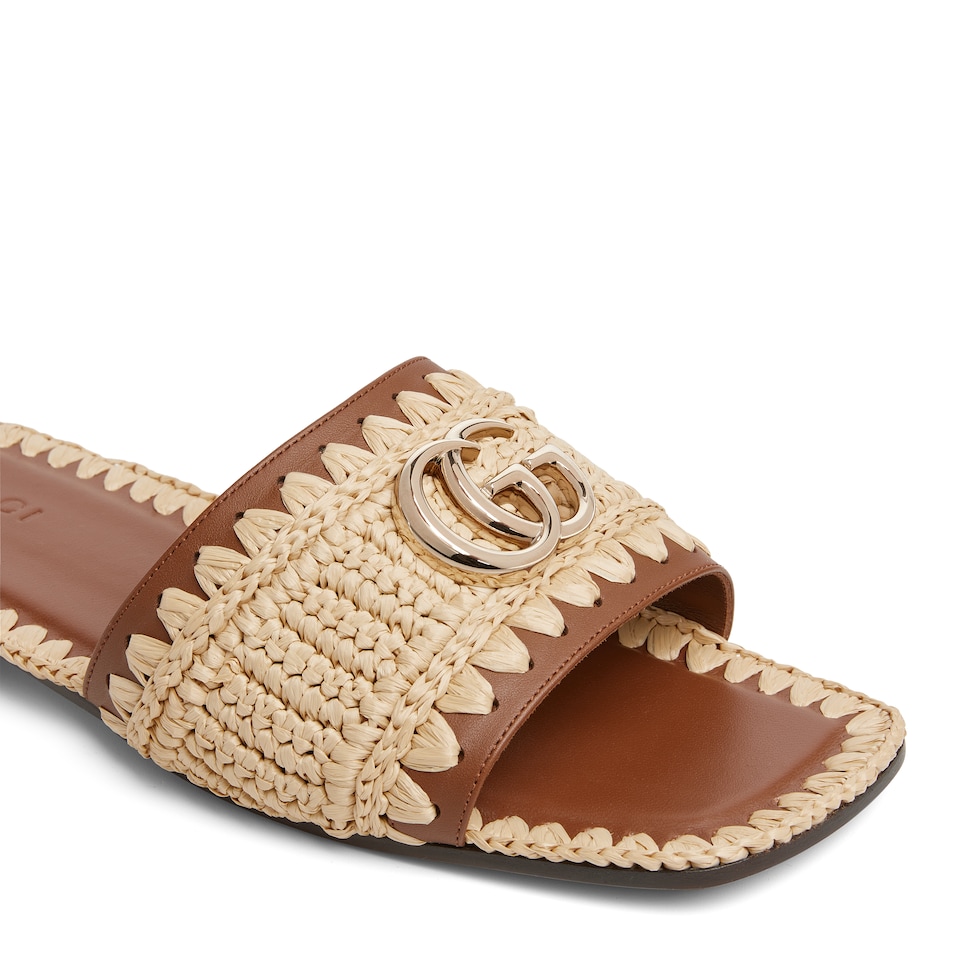 Women's slide sandal with Double G